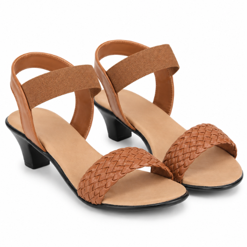 ethnic style heel sandal