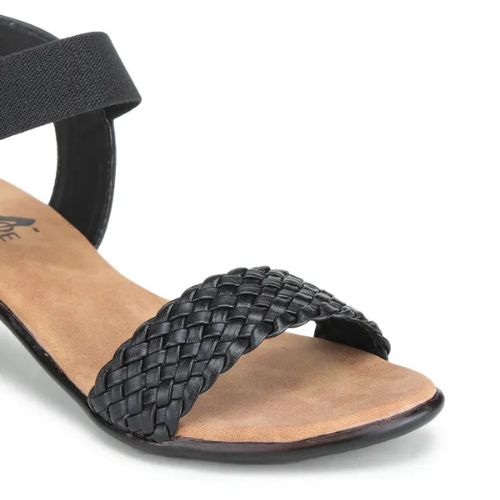 ethnic style heel sandal