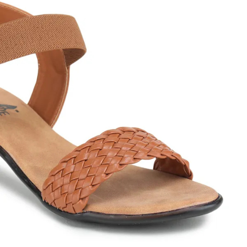ethnic style heel sandal