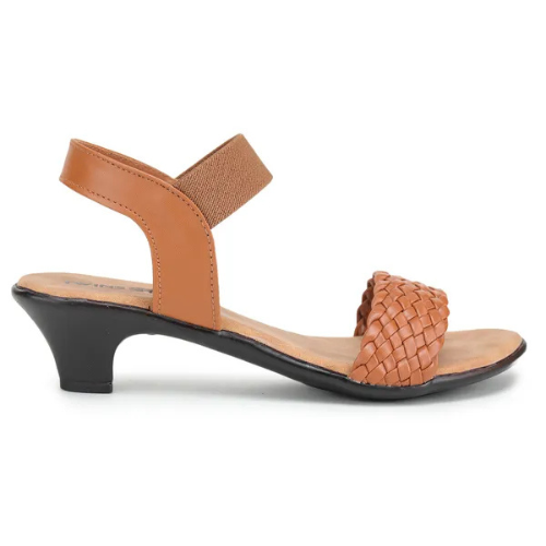 ethnic style heel sandal