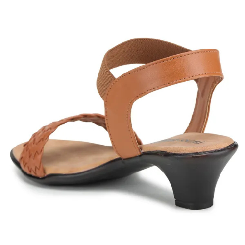 ethnic style heel sandal
